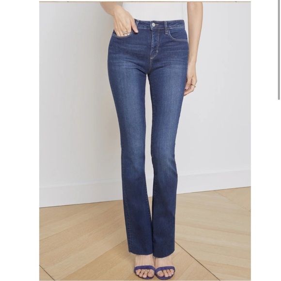 L'AGENCE Ruth High Rise Straight Jeans in Venus 24 - Picture 4 of 14